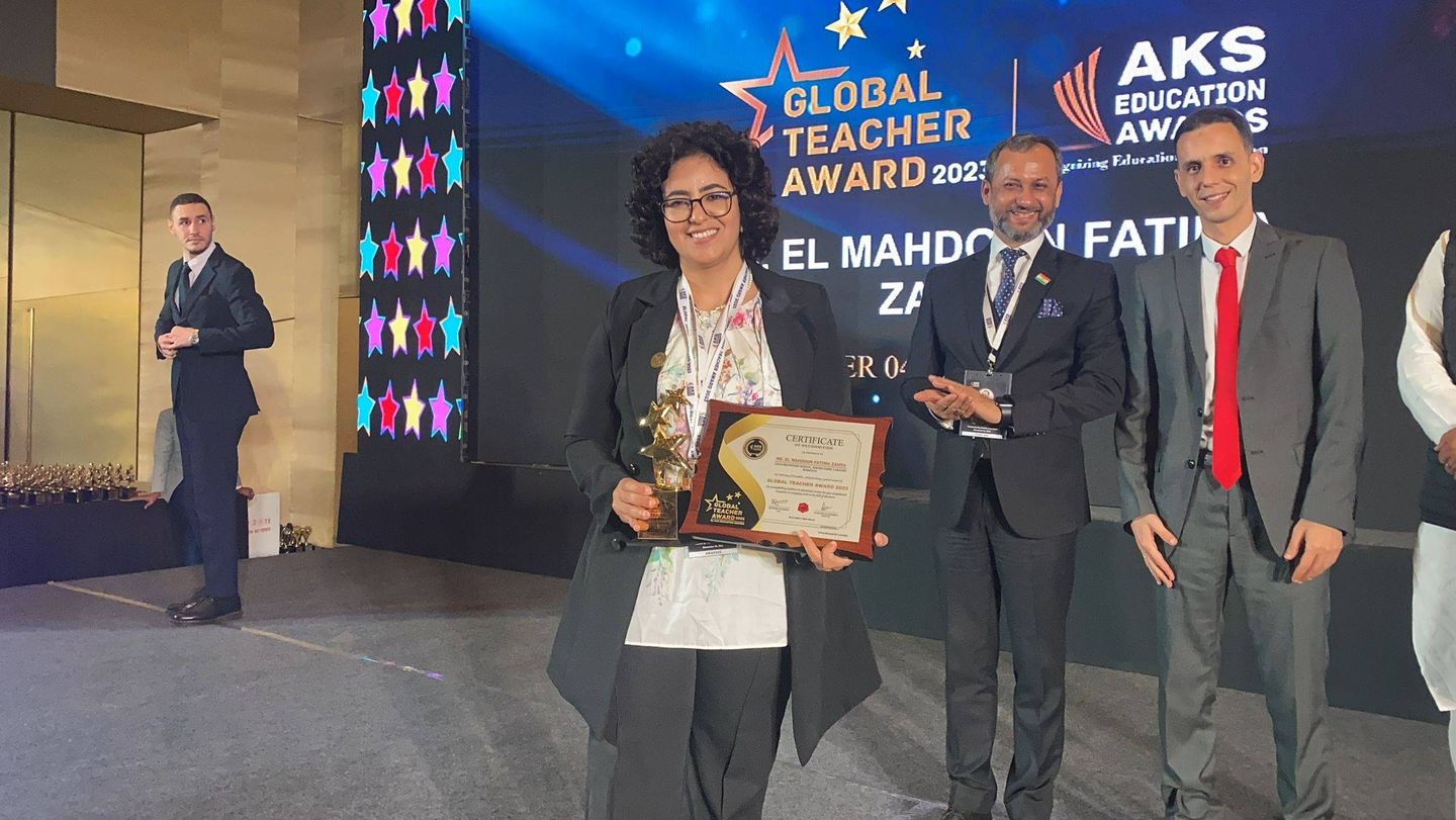 Moroccan teacher wins global best teacher award