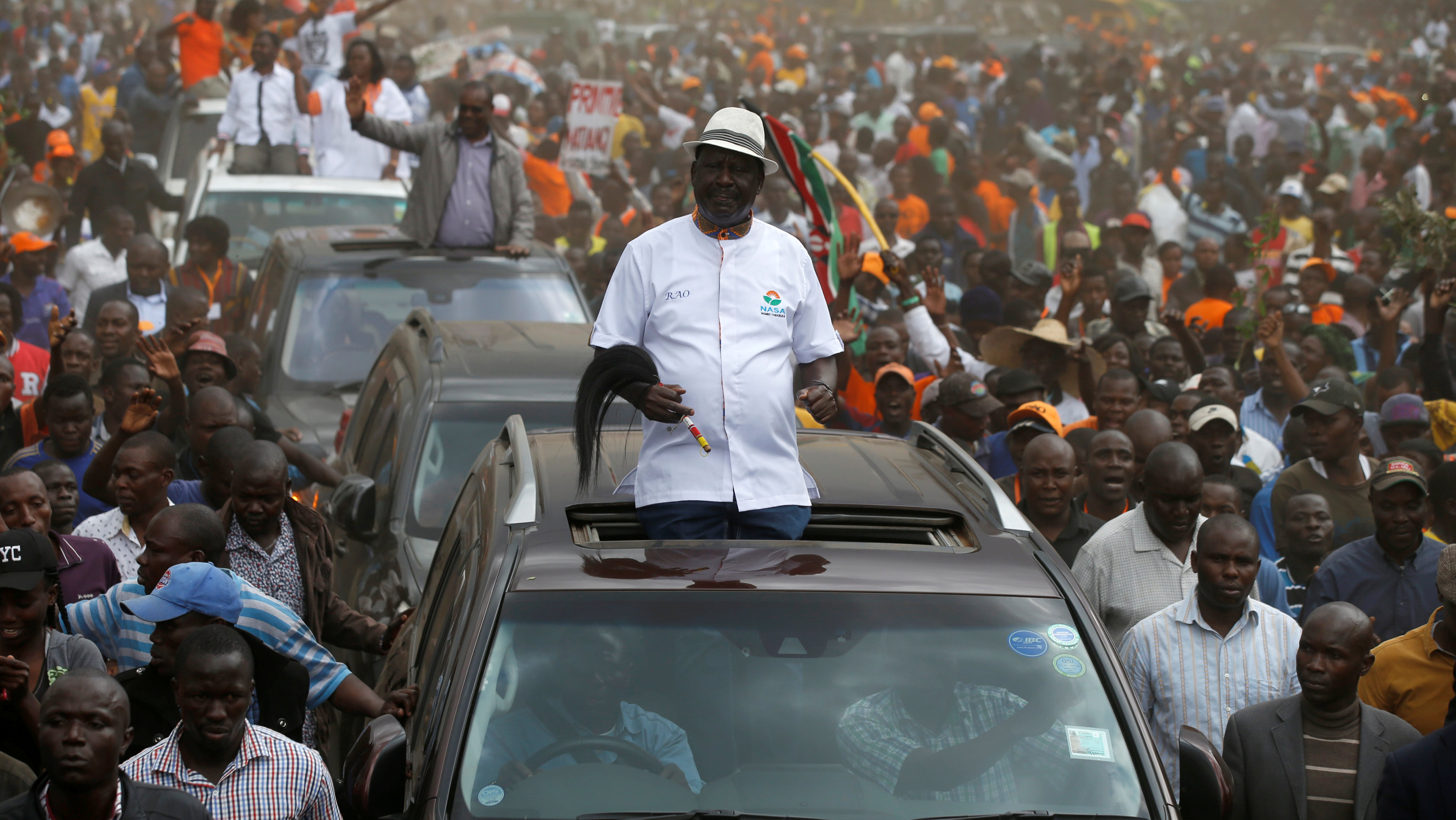 Kenyan crowd marches on election board office in opposition stronghold ...